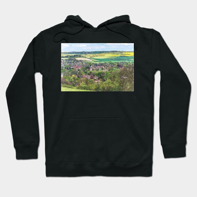 The Thames Valley From Lardon Chase Hoodie by IanWL